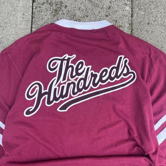 The Hundreds Club Y2K Red Long Sleeve Streetwear Shirt - Picture 2 of 6